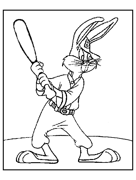 Bugs Bunny en pleine pose avec un sourire malicieux