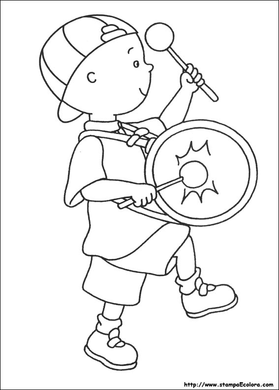 Caillou en train de jouer dans le jardin Caillou en train de jouer dans le jardin