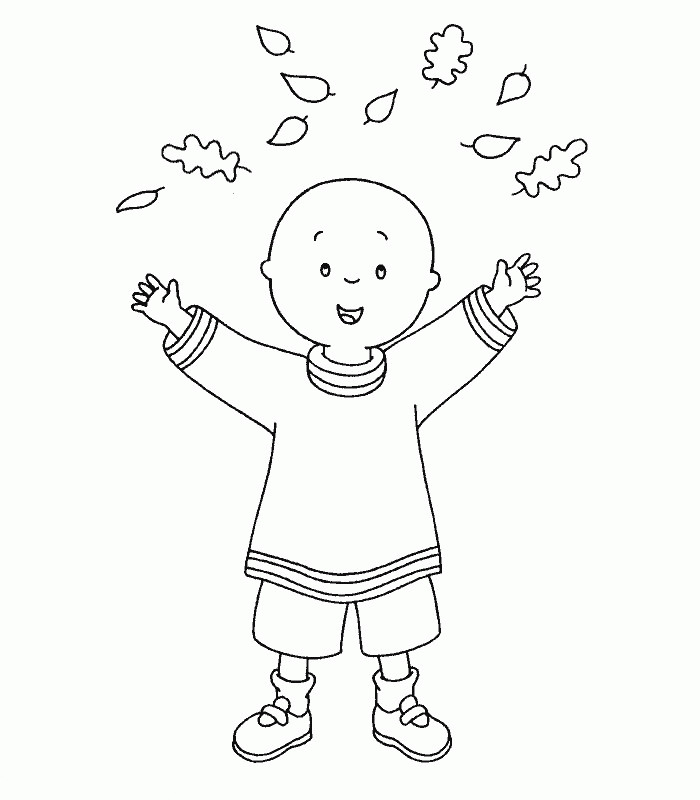 Caillou s'amuse dans un parc ensoleillé