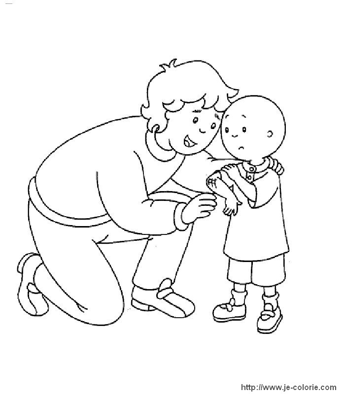 Caillou en pleine activité ludique dans son jardin