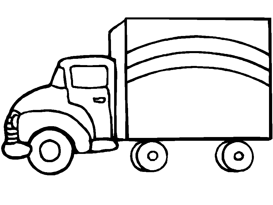 Coloriage d'un camion de pompiers en pleine action sur une route