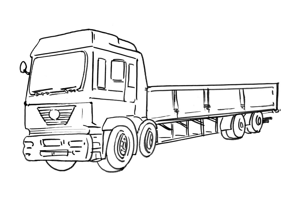 Coloriage d'un camion de pompiers en pleine action
