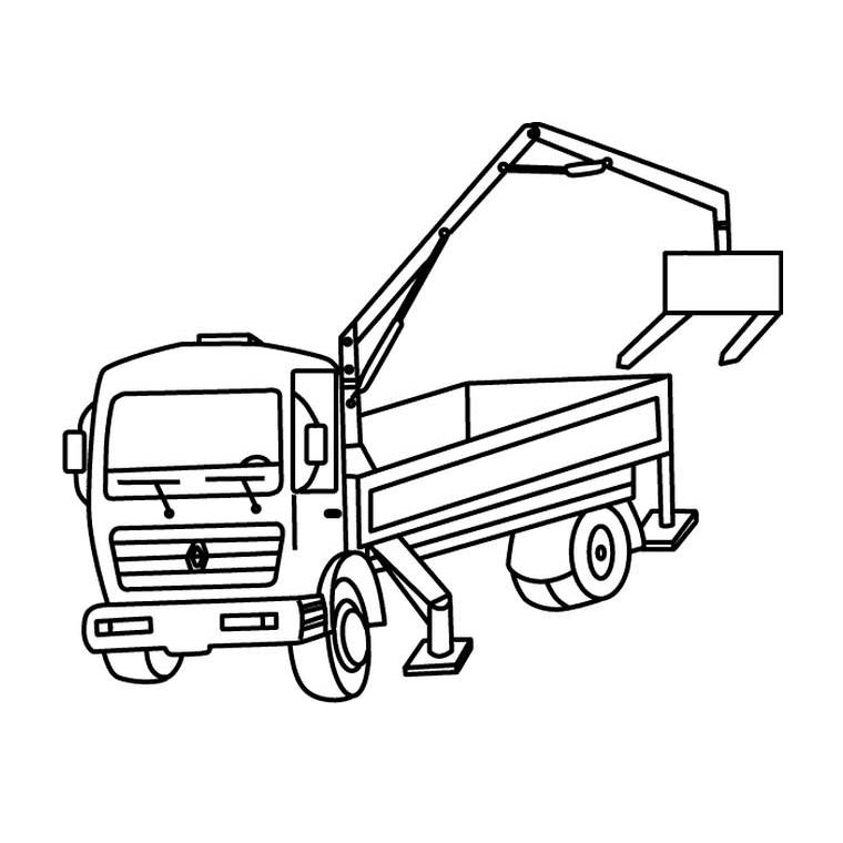 Coloriage d'un camion de pompier en pleine action dans un décor urbain