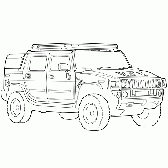 Coloriage d'un camion de transport sur la route