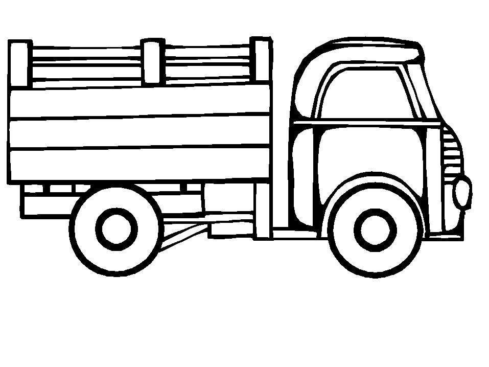 Coloriage d'un camion de pompier sur fond de ville