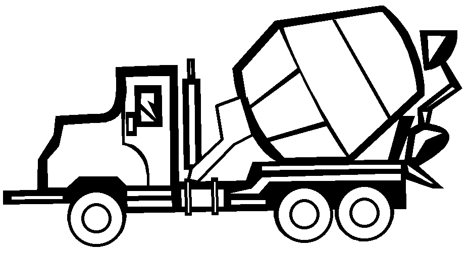 Coloriage d'un camion en pleine route avec des montagnes en arrière-plan