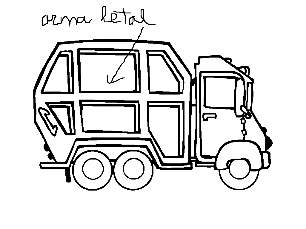 Coloriage d'un camion de pompier dans un paysage urbain