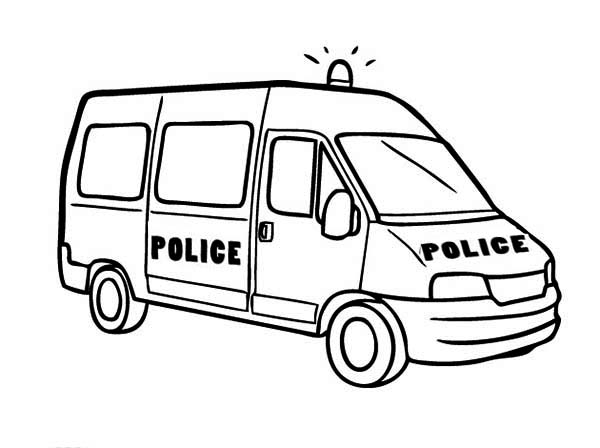 Coloriage d'une camionnette sur une route ensoleillée