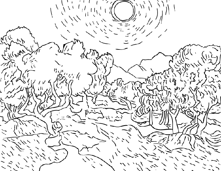 Scène de campagne avec un enfant et un paysage pastoral