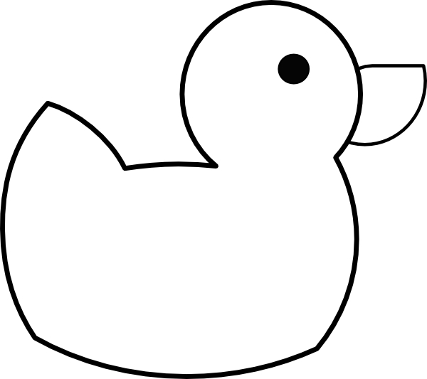Coloriage d'un canard flottant sur l'eau tranquille