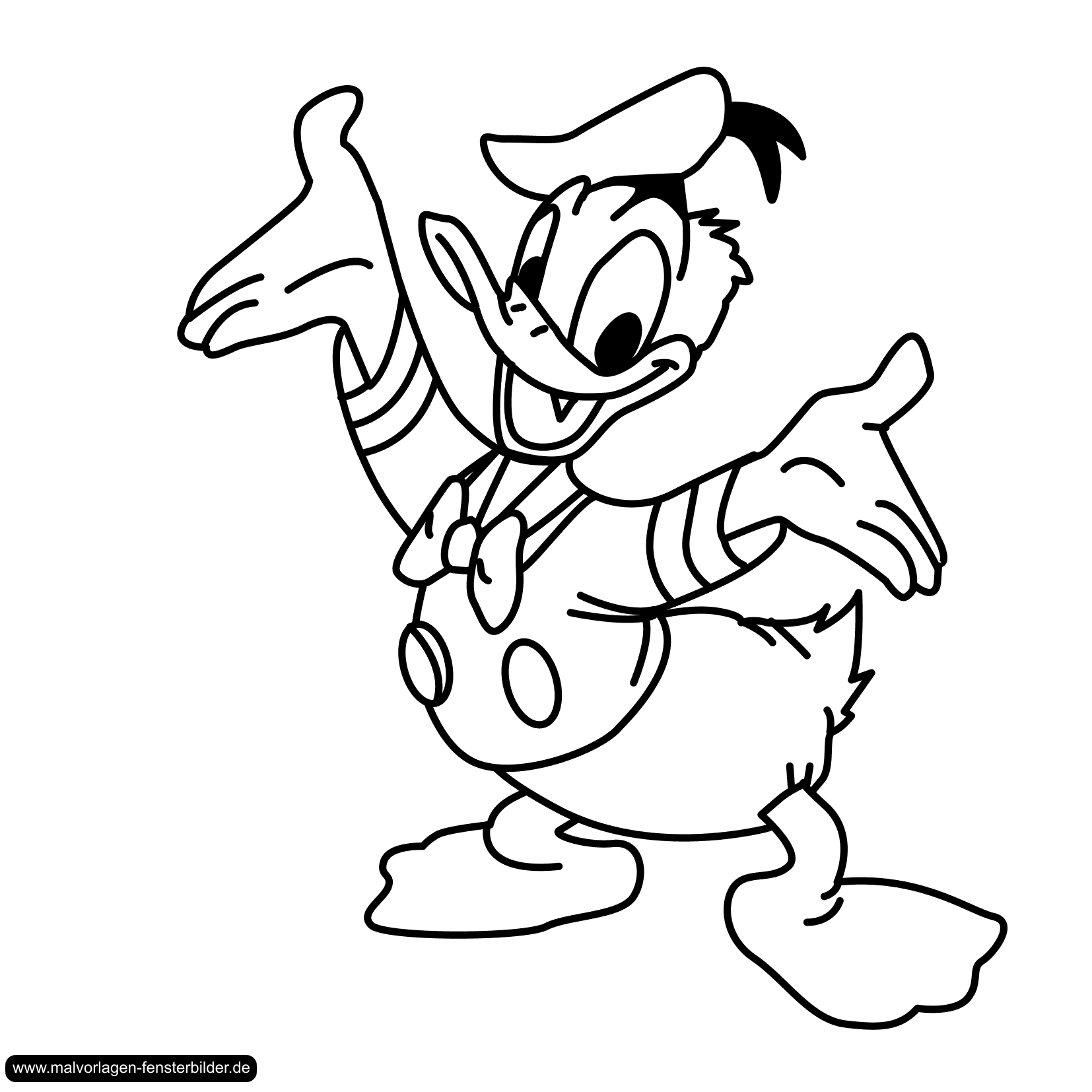 Coloriage d'un canard nageant sur l'eau avec des nénuphars