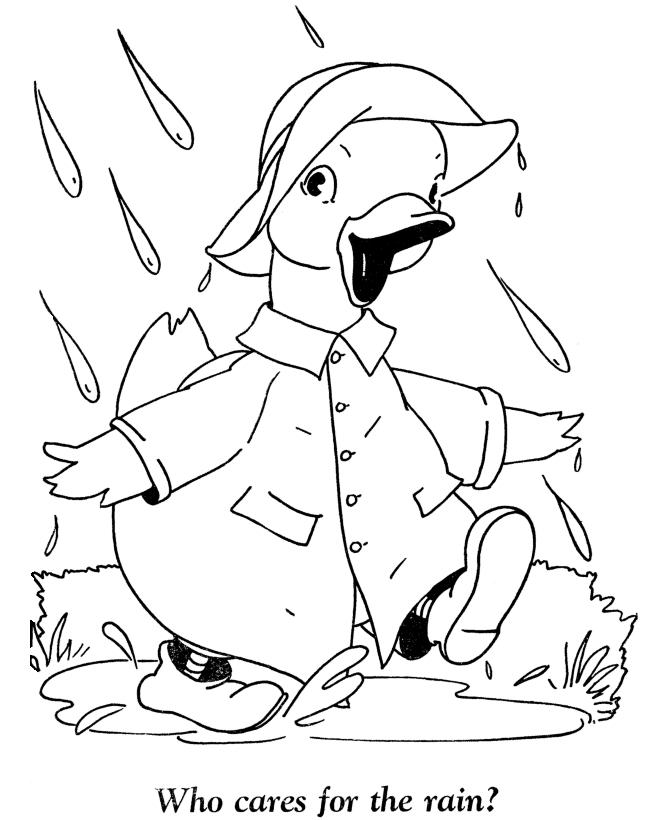 Coloriage d'un canard nageant paisiblement sur l'eau Coloriage d'un canard nageant paisiblement sur l'eau