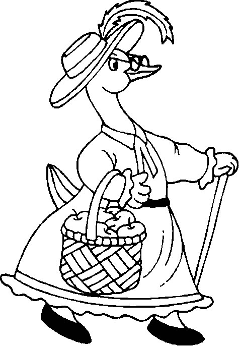 Coloriage d'un canard nageant paisiblement sur l'eau