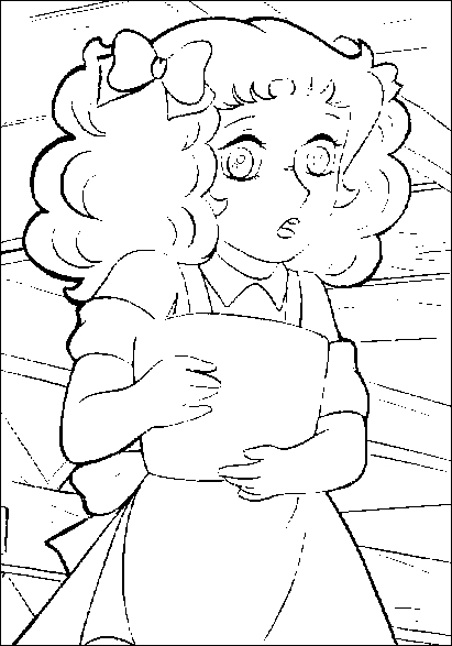 Coloriage de Candy Candy en pleine aventure avec ses amis Coloriage de Candy Candy en pleine aventure avec ses amis