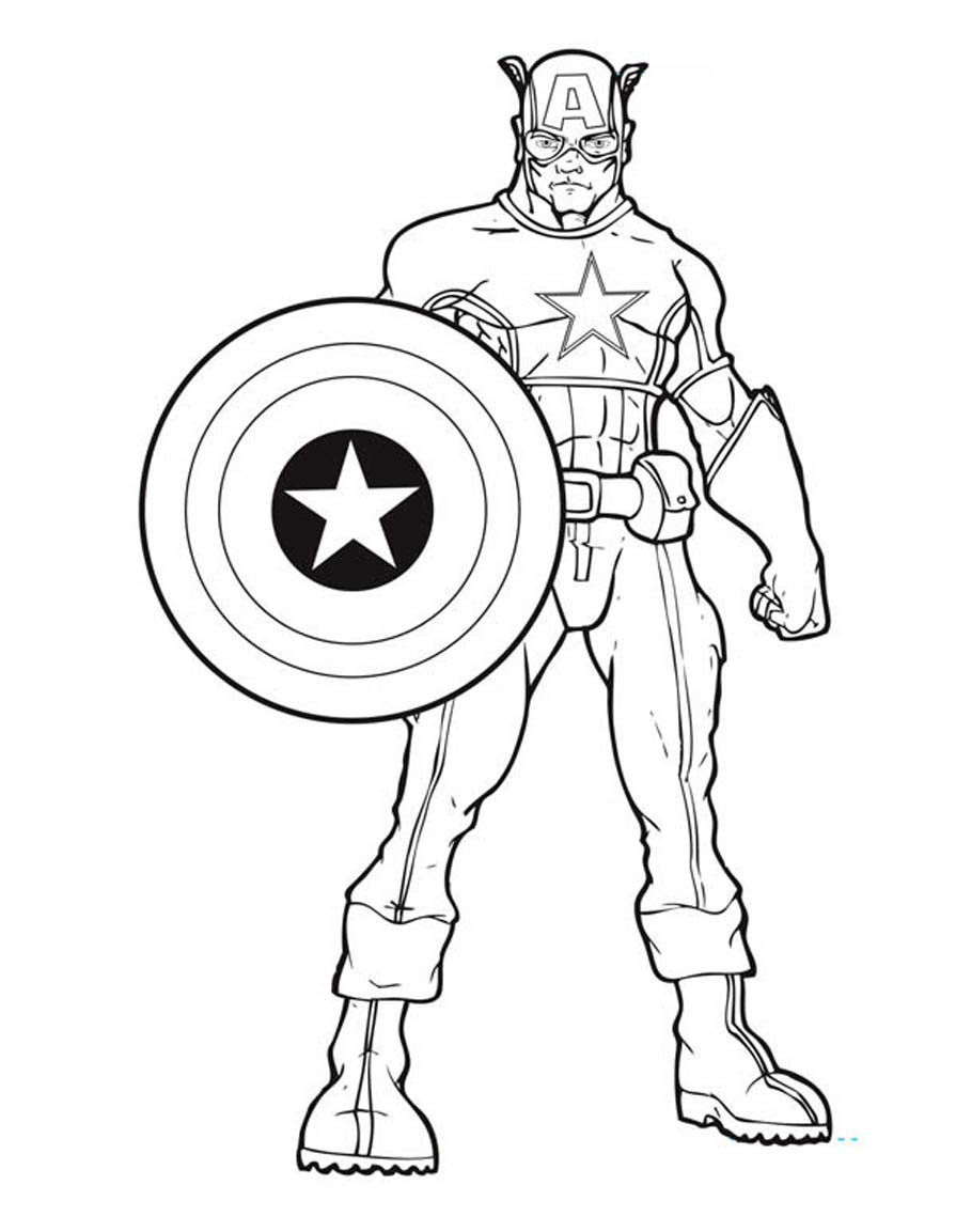 Captain America en pleine action avec son bouclier dans un décor urbain