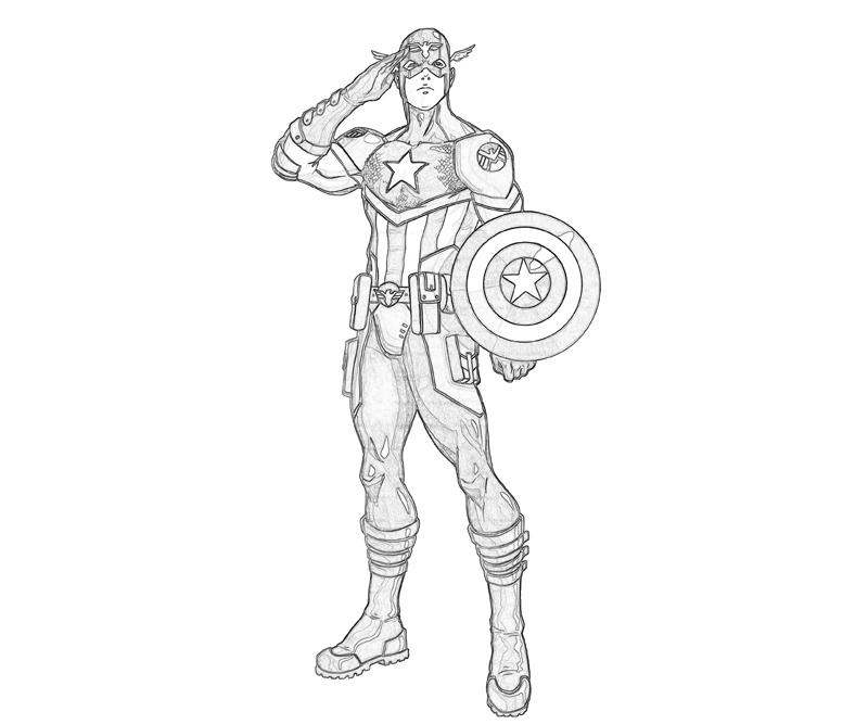 Captain America en pleine action avec son bouclier