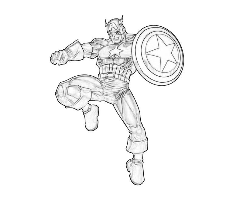 Captain America en pleine action dans une scène héroïque