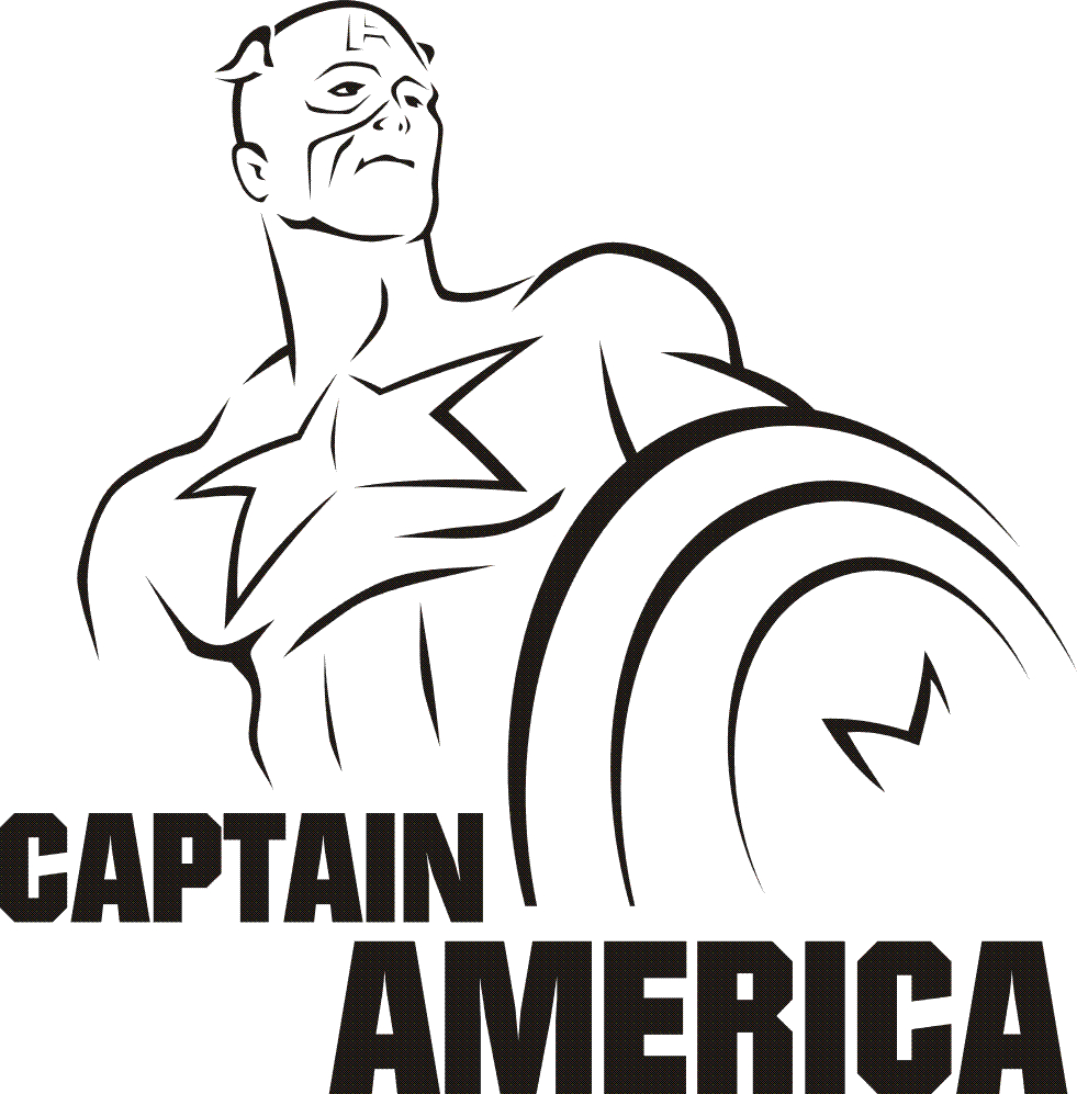 Captain America en pleine action avec son bouclier