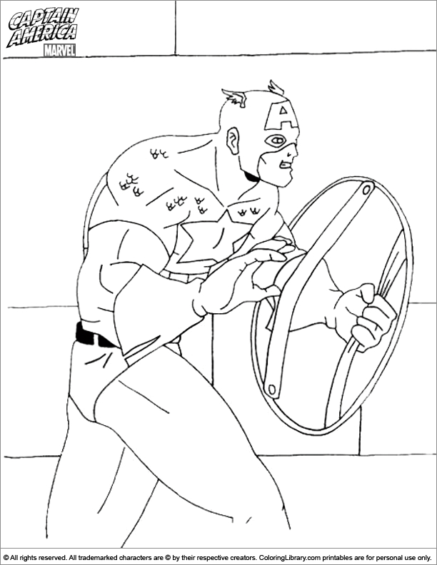 Captain America en pleine action avec son bouclier