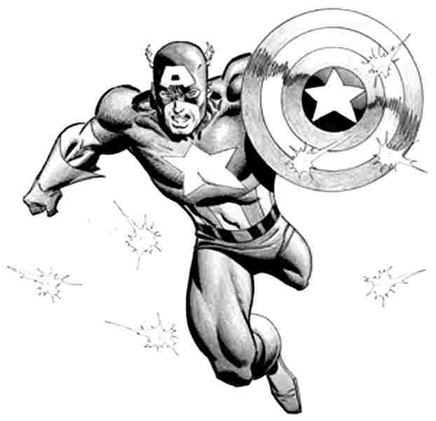 Captain America prêt à se battre sur fond dynamique Captain America prêt à se battre sur fond dynamique