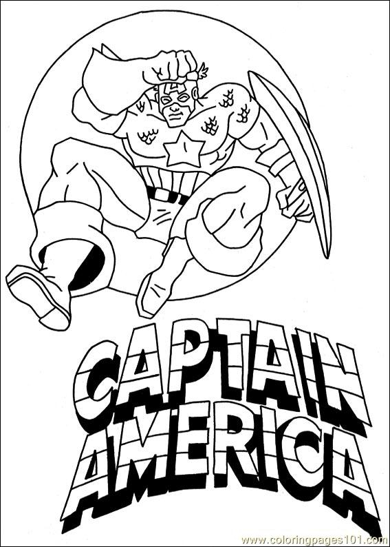 Captain America en pleine action avec son bouclier