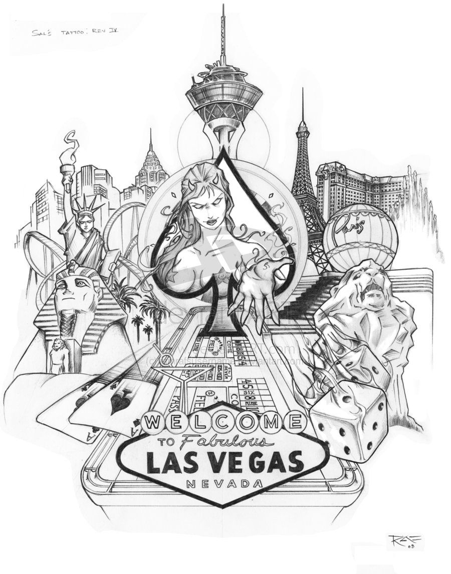 Coloriage d'un casino animé avec une roulette et des jetons