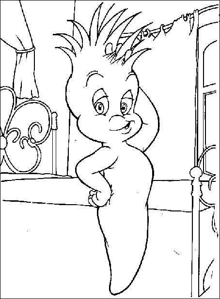 Casper le fantôme souriant dans un décor accueillant
