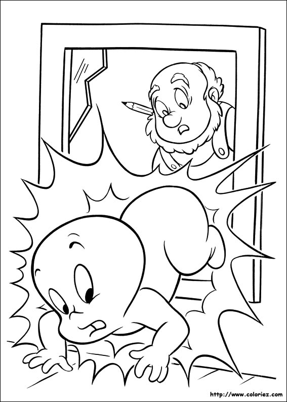 Casper le fantôme dans un décor amical et ludique