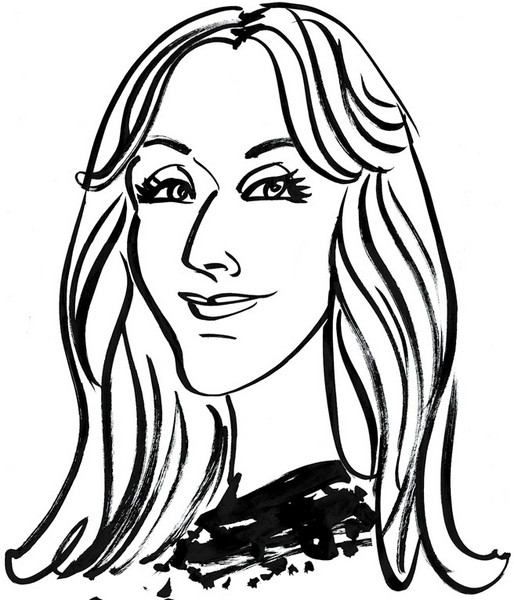 Coloriage de Céline Dion chantant sur scène