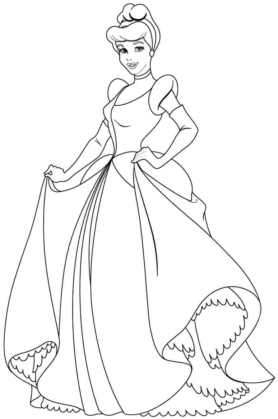 Cendrillon dans sa robe de bal au milieu des fleurs
