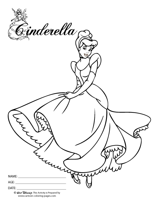 Cendrillon en train de danser dans sa robe de bal