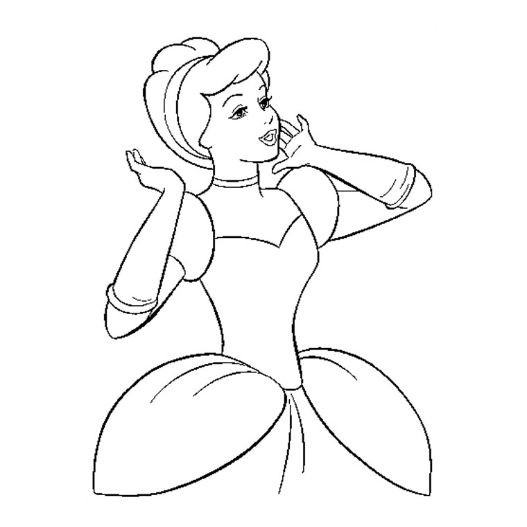 Cendrillon en train de danser au bal dans sa belle robe