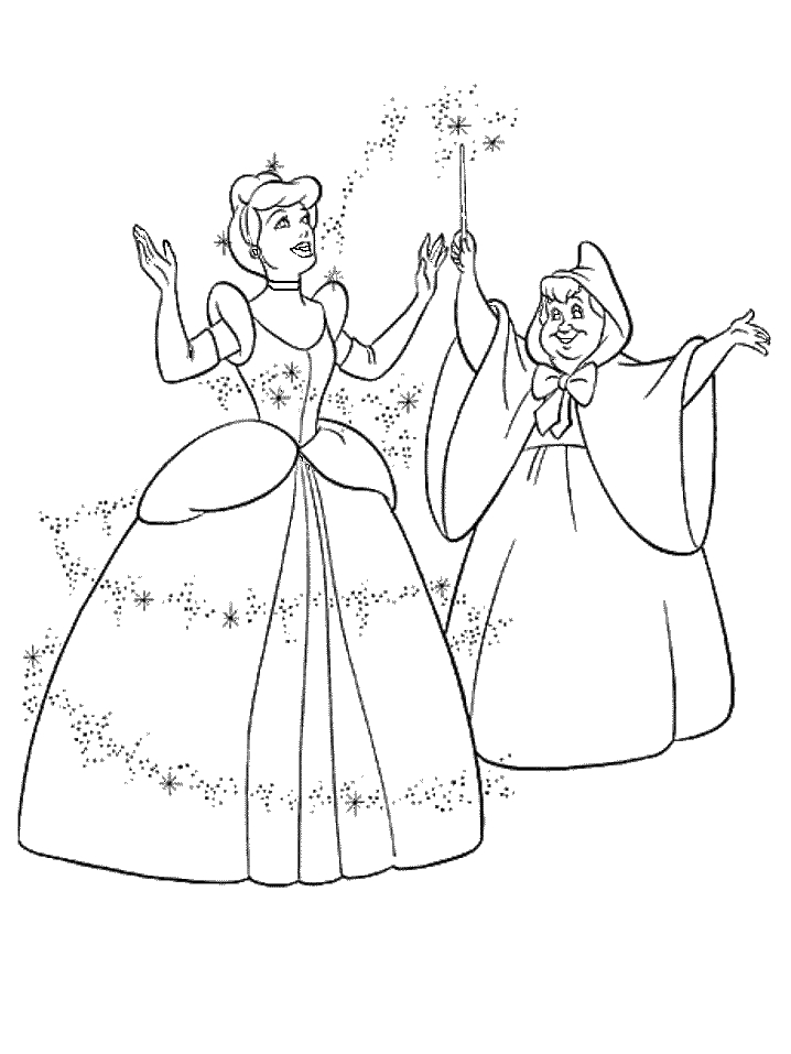 Cendrillon et la préparation pour le bal dans un décor de château