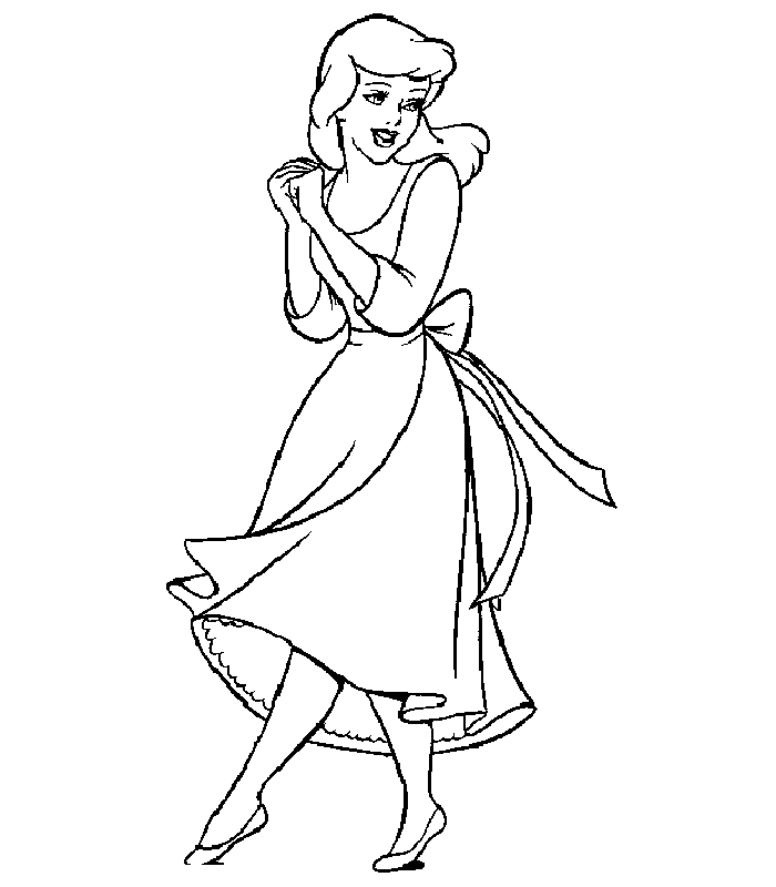Cendrillon en train de danser avec le Prince dans un grand bal