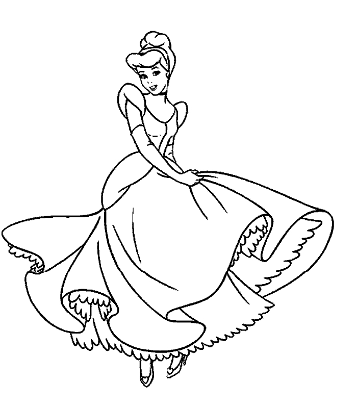 Cendrillon dans sa robe de bal avec des animaux autour d'elle