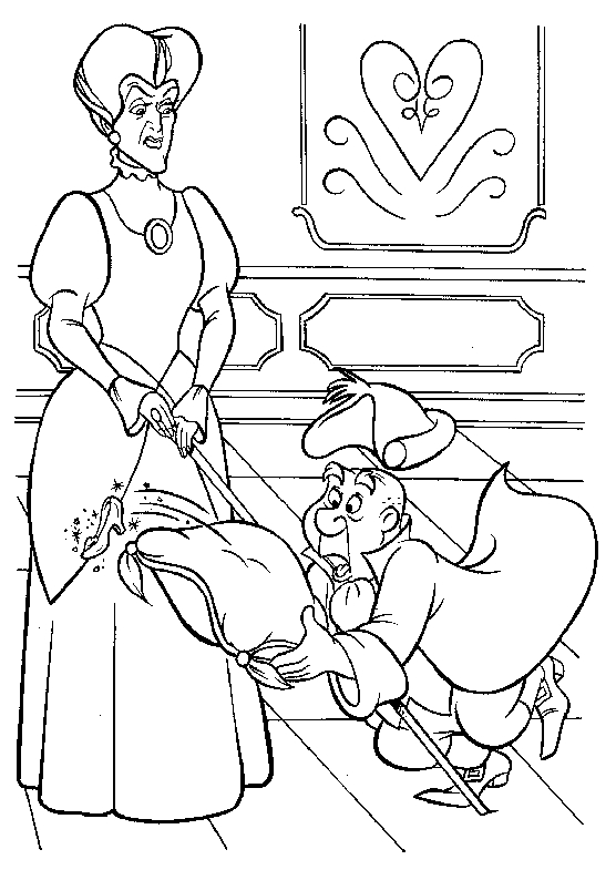 Cendrillon dans sa robe de bal, entourée de la magie du moment