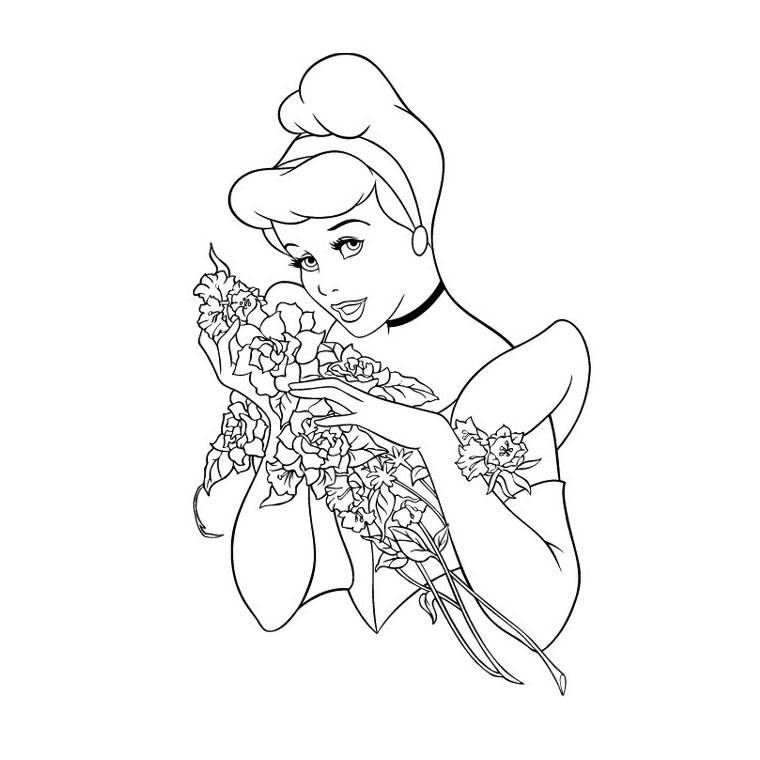 Cendrillon dans sa robe de bal, prête à danser au château