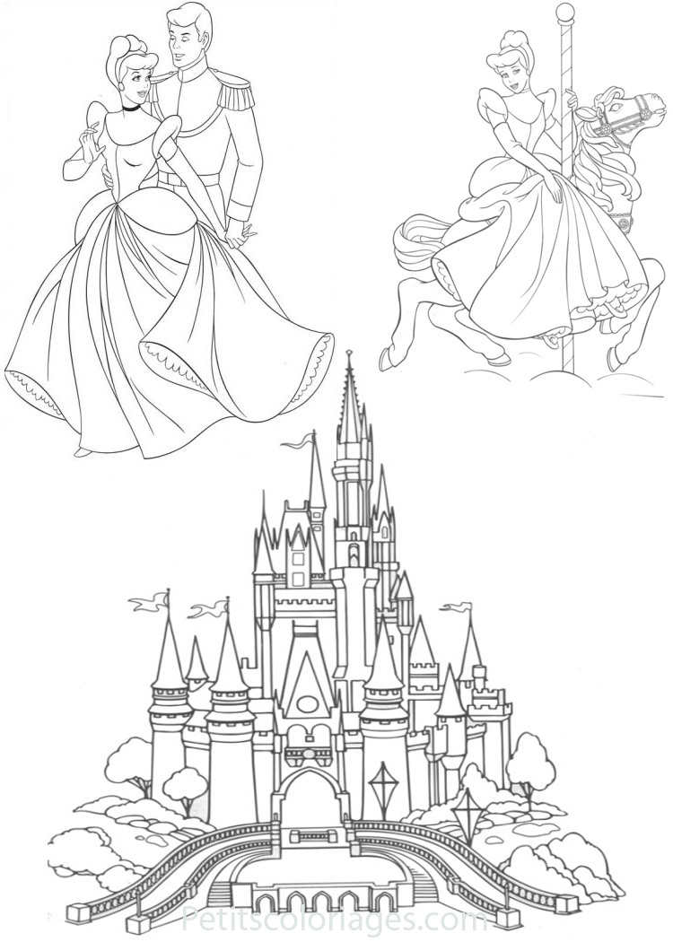 Cendrillon dans sa robe de bal au milieu des étoiles