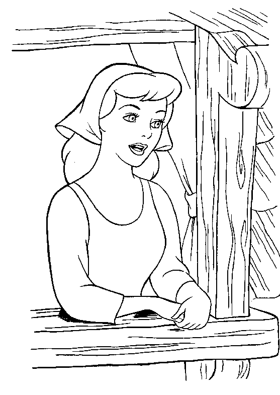Cendrillon en pleine préparation pour le bal dans son jardin