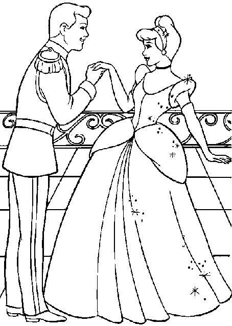 Cendrillon en train de danser au bal sous les étoiles