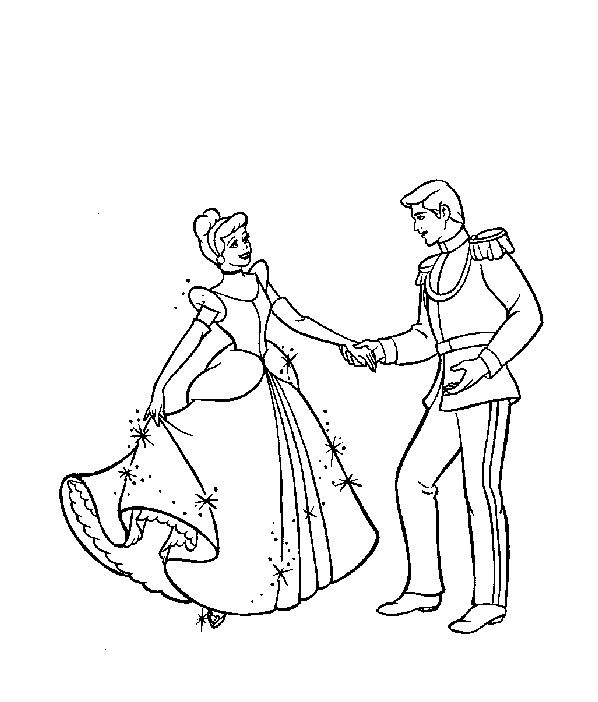 Cendrillon dans sa robe de bal attend son prince au château