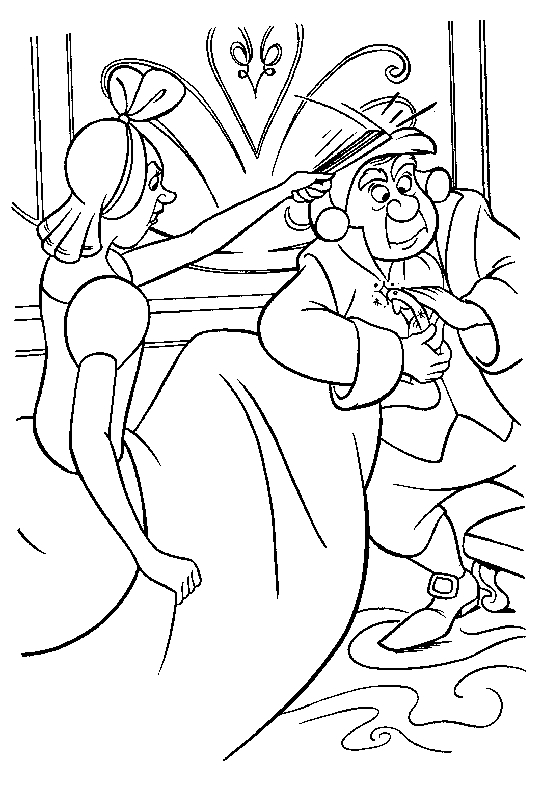 Cendrillon en train de danser dans son magnifique bal