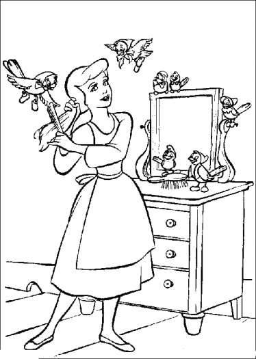 Cendrillon dans sa robe de bal, attendant son prince dans un jardin