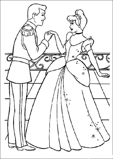 Cendrillon en train de danser dans sa belle robe au bal