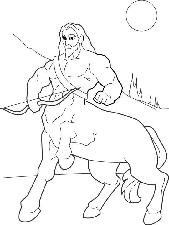Coloriage Centaure #37799 à imprimer Coloriage Centaure #37799 à imprimer