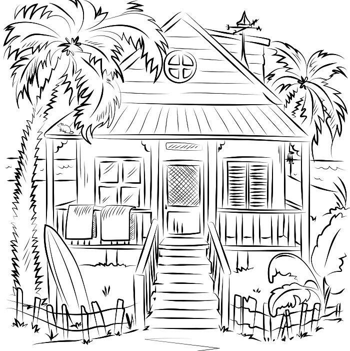 Coloriage Chalet #11217 à imprimer Coloriage Chalet #11217 à imprimer