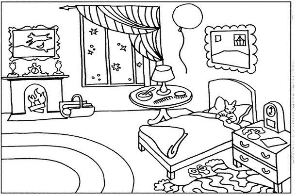Coloriage Chambre #11248 à imprimer Coloriage Chambre #11248 à imprimer