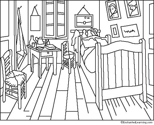 Un enfant créant un univers dans sa chambre avec des coloriages