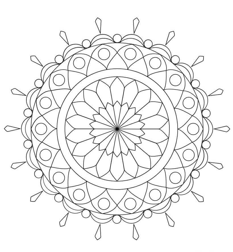 Coloriage d'un élégant chandelier suspendu
