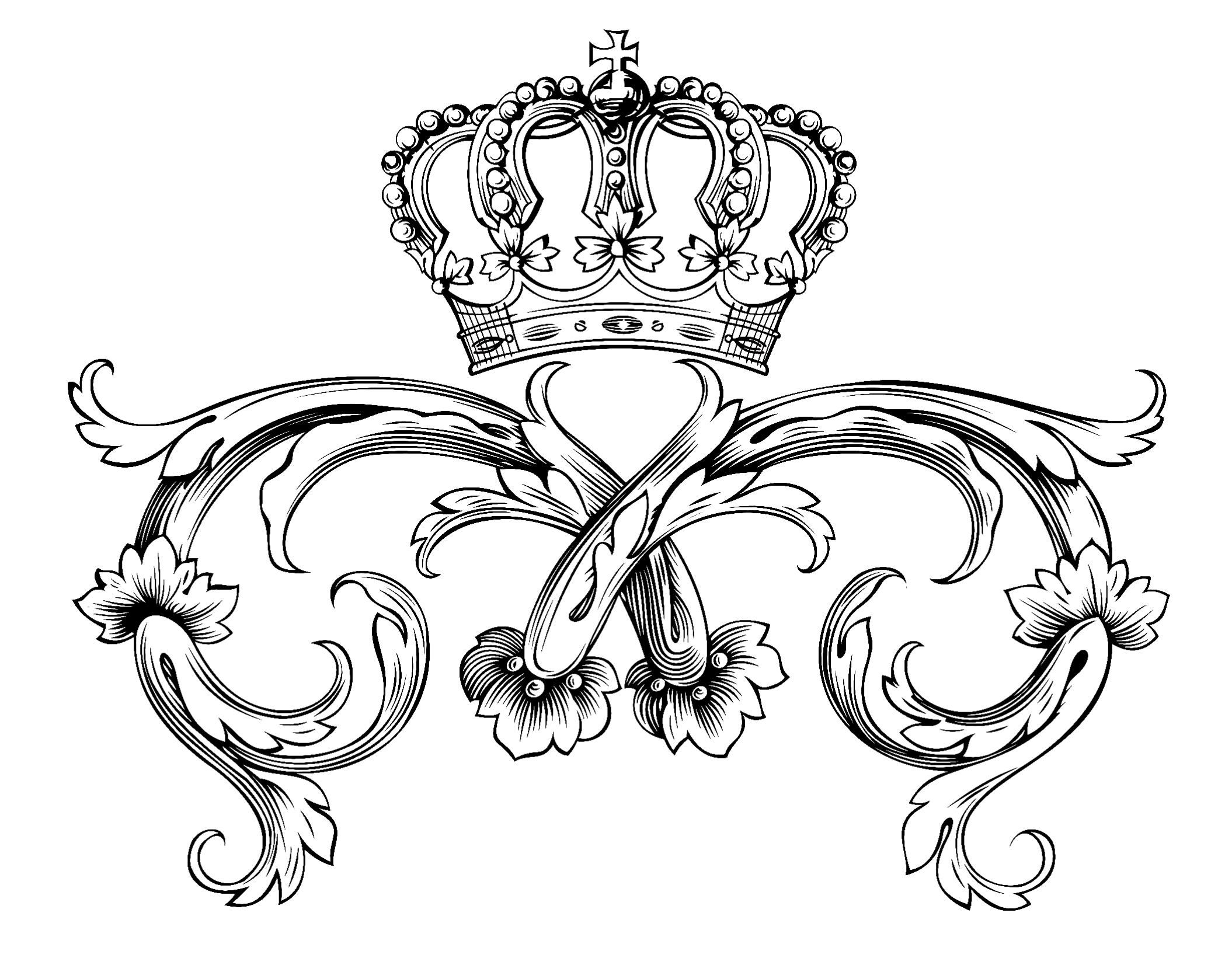 Coloriage d'un chandelier orné suspendu dans un décor intérieur